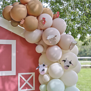 Farm Party Balloon Arch With Card Animals, 2 of 4
