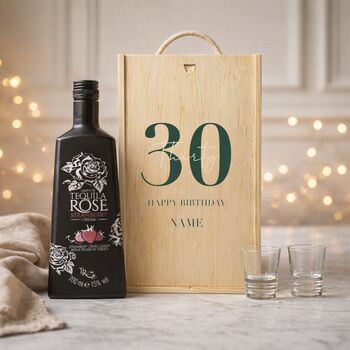Personalised 30th Birthday Aperitif Gift Set With Custom Lid, 6 of 11