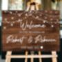 Personalised Wedding Welcome Sign With Printed Lights, thumbnail 1 of 2