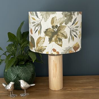 Appleby Woodland Autumn Leaves Drum Lampshades, 3 of 9