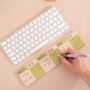 Keyboard Weekly Planner Pad | Matcha, thumbnail 1 of 8