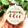 Personalised Christmas Stockings Family Bauble, thumbnail 4 of 5