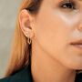 Heart Sterling Silver Stud Earrings, thumbnail 4 of 7
