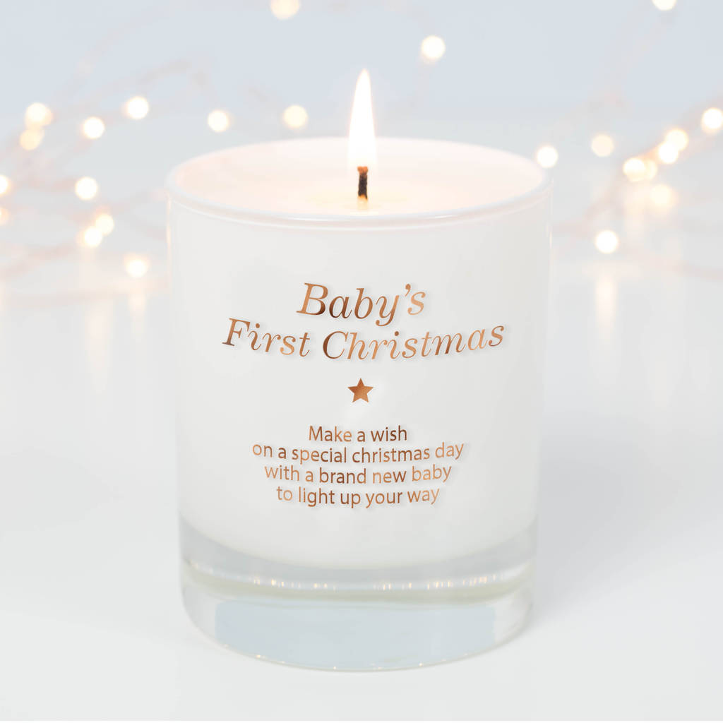Make A Wish For A Baby's First Christmas Candle By Make a Wish Candle