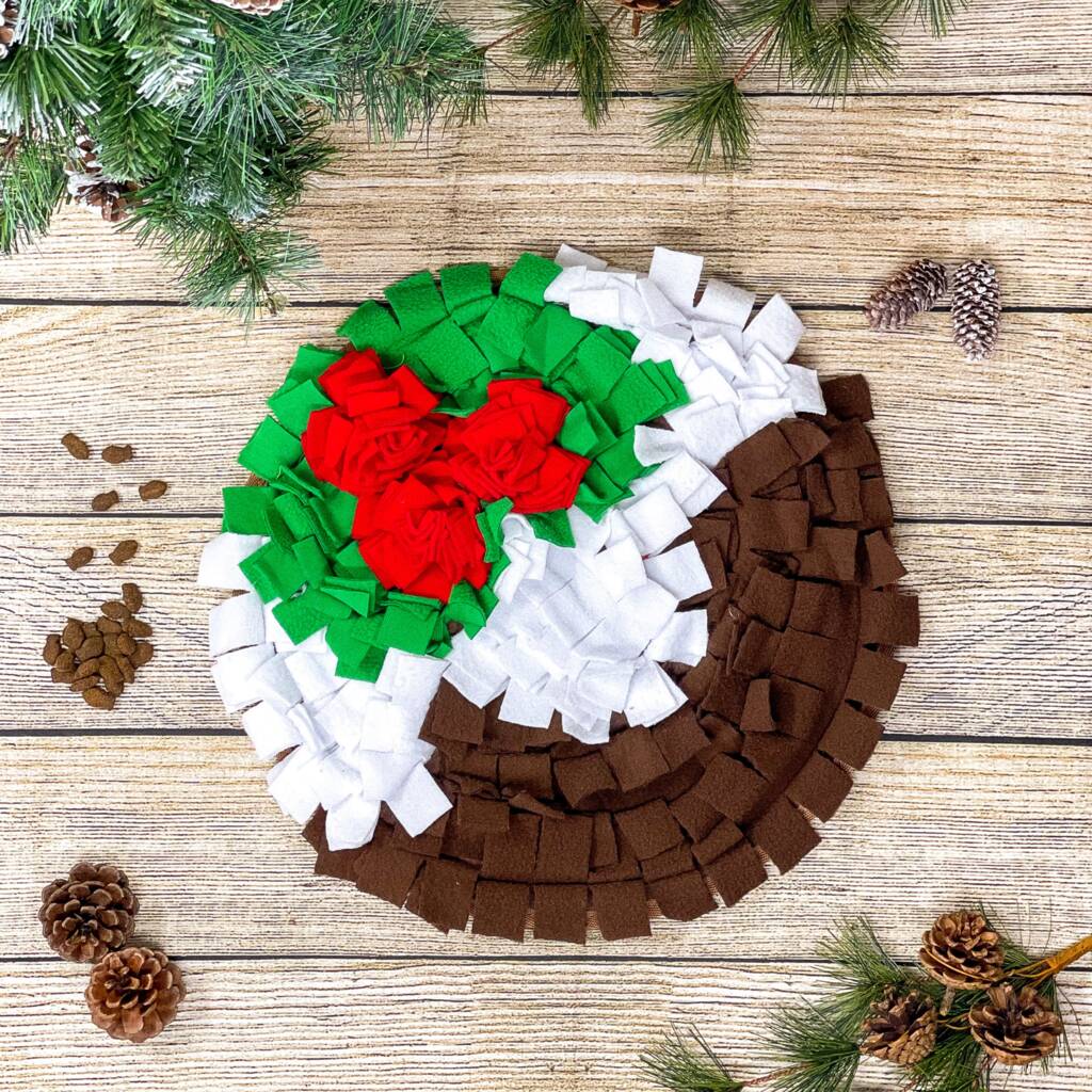 Christmas Pudding Snuffle Mat For Dogs