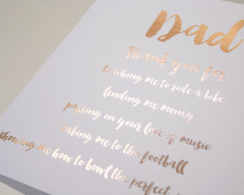 Personalised Thank You Father's Day Card, 2 of 2