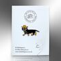 Tiny Western Wiener Dog Cowboy Dachshund Enamel Lapel Pin Badge, Sausage Dog Pet Brooch, Gifts For Dog Lovers, thumbnail 4 of 8