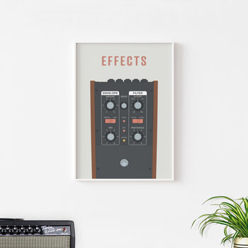 Moogerfooger Effects Print | Guitar Music Poster, 6 of 8