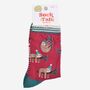 Women's Bamboo Socks Berry Christmas Sloth, thumbnail 5 of 5