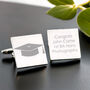Personalised Graduation Square Cufflinks, thumbnail 3 of 7