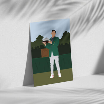 Rory Mc Ilroy Green Jacket Print, 2 of 4