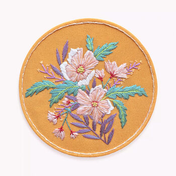 Spring Blossom Floral Embroidery Kit, 2 of 4