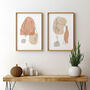 A Pair Of Line Art Figure Unframed Prints, thumbnail 6 of 9