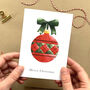 Christmas Bauble Greeting Card, thumbnail 1 of 4