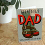 Socks And Sandals Father's Day Card, thumbnail 3 of 4