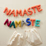 Fair Trade Letter Garland Namaste Eco Felt Decor 95cm, thumbnail 1 of 5