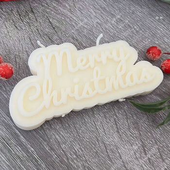Merry Christmas Candle And Christmas Decoration, 6 of 7