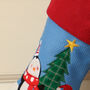Embroidered Penguin Pals Christmas Stocking, thumbnail 5 of 9