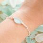 Cornish Sea Glass Bracelet Aqua, thumbnail 5 of 7