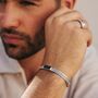 Maharani Men's Black Onyx Sterling Silver Cuff, thumbnail 1 of 6