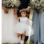 Sparkly Tulle Heart Back Flower Girl Dress, thumbnail 3 of 12