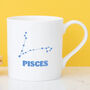 Pisces Constellation China Mug, thumbnail 1 of 10