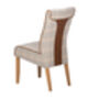 Headingly Dining Chair Multi Pane Wool And Leather, thumbnail 2 of 2