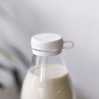 Glass Milk Bottle With Personalised Label, 4 of 7