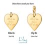 Engraved Gold Plated Large Heart Charm, thumbnail 3 of 7