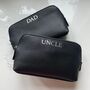 Personalised Mens Saffiano Leather Toiletry Bag, thumbnail 4 of 8