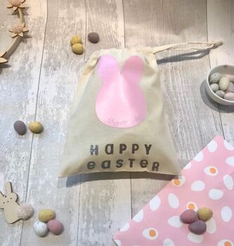 Personalised Easter Bunny Treat Bag, 3 of 6