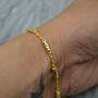 Peridot, Blue Topaz Silver Chain Bracelet, thumbnail 6 of 11