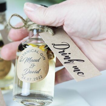 Personalised Botanical Gin Wedding Favours, 4 of 5
