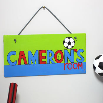 Personalised Football Team Canvas Sign, 5 of 11