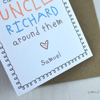 My Fingers May Be Small But… Cute Uncle Card, 4 of 6