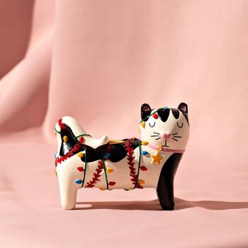 Ceramic Cat Candle Holder, 2 of 4