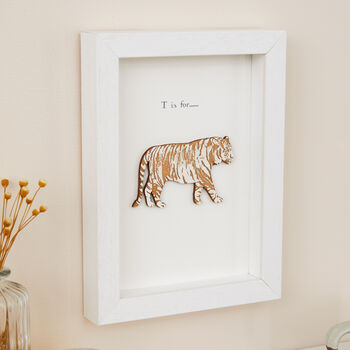 Personalised Tiger Wall Art New Baby Gift, 4 of 5