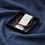 Personalised Men's Anniversary Leather And Steel Bracelet, thumbnail 6 of 6
