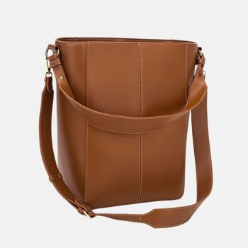 Hvisk Casset Soft Structure Bucket Bag Brown Caramel, 2 of 2
