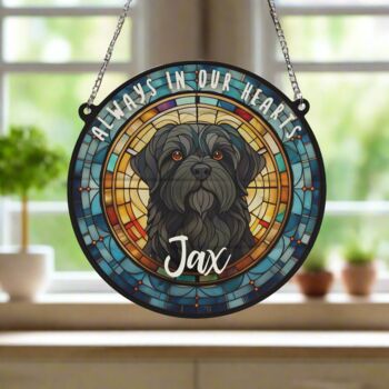 Shih Tzu Black Memorial Suncatcher, 5 of 6