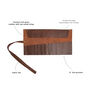 Personalised Leather Tool Roll In Brown, thumbnail 3 of 10