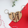 Love Wooden Keyring Set For Valentine's Day, thumbnail 1 of 6