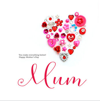 Personalised Vintage Button Mother's Day Card, 2 of 4
