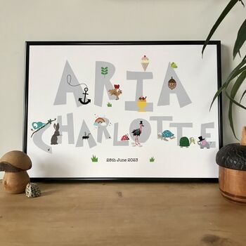 Children's Personalised Name Print, 10 of 12