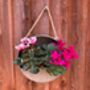 Hanging Zinc Silver Round Wall Planter – 20cm Plant Pot, thumbnail 6 of 6
