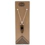 Gemstone Flat Pencil Pendant Tiger Eye, thumbnail 2 of 7