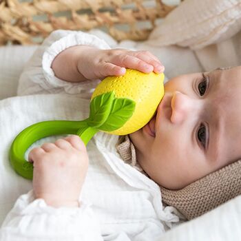Natural Rubber Lemon Rattle, 3 of 4