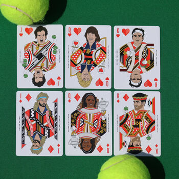 Tennis Playing Cards, 5 of 12