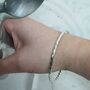 Twisted Sterling Silver Bangle, thumbnail 6 of 8