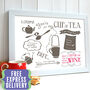 Just My Cup Of Tea Personalised Best Friend Print, thumbnail 1 of 11